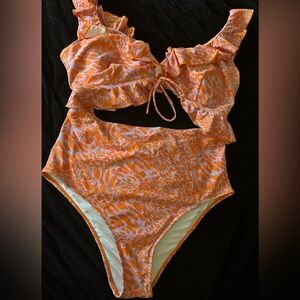 Eloquii One Piece Swimsuit with Cutout